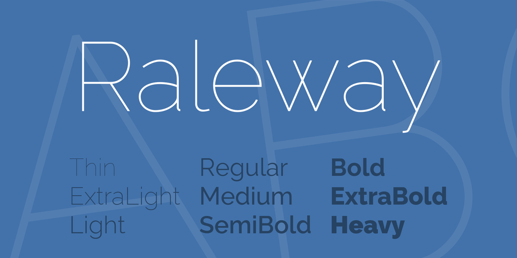 Raleway Google Fonts Download For Mac
